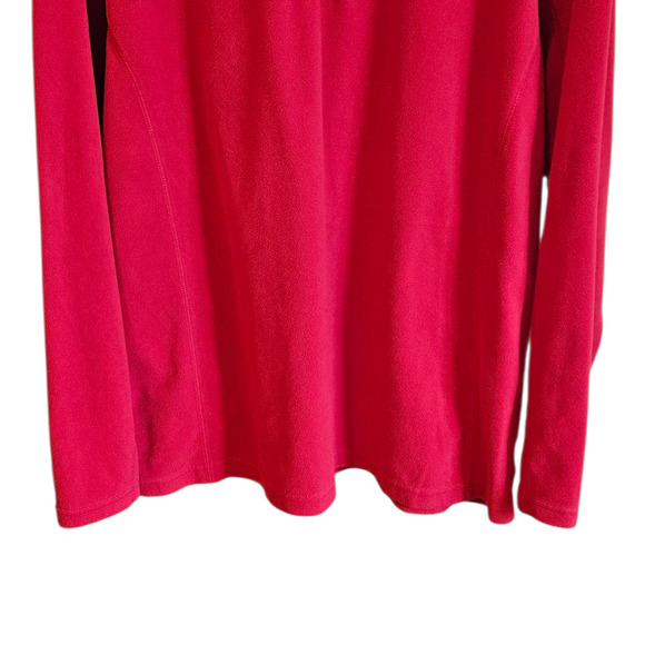 Columbia Fleece 1/4 Zip Jacket Layering Red Men's XLarge - Picture 4 of 6